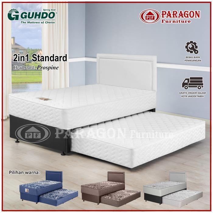 Spring Bed 2In1 Standard 160X200 & 100X178 Cm Hb Spine - Full Set