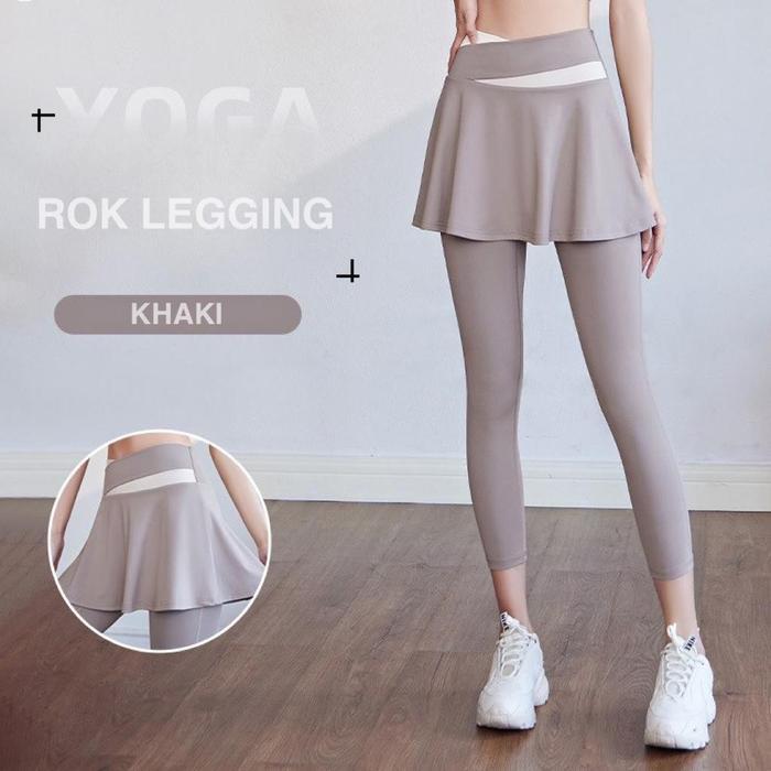 SecondShape - ROK Legging Olahraga Wanita Sport Yoga Padel Tennis Pants