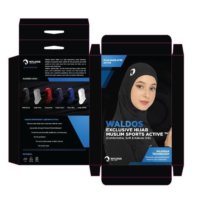 Exclusive Hijab Waldos Muslim Kerudung Jilbab Sports Olahraga