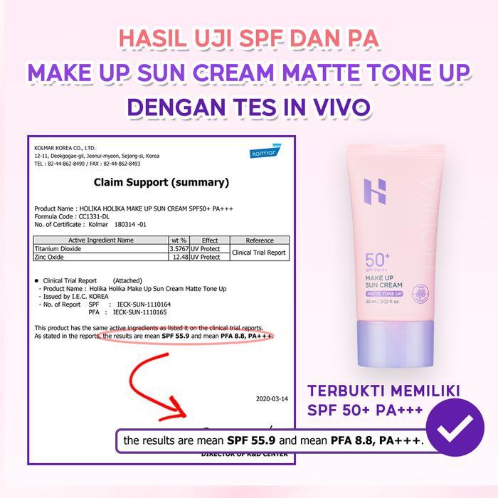 v89n- Holika Holika Bundle Make Up Sun Cream & Heart Crush Glow Tint Air Sunscreen With Tone