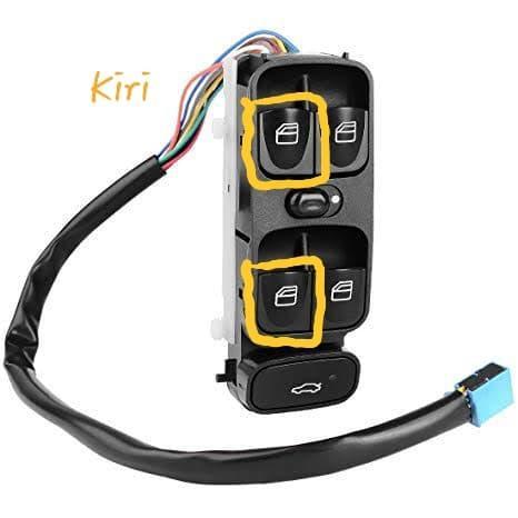 Tombol Power Window Kiri Supir Mercedes Benz W203