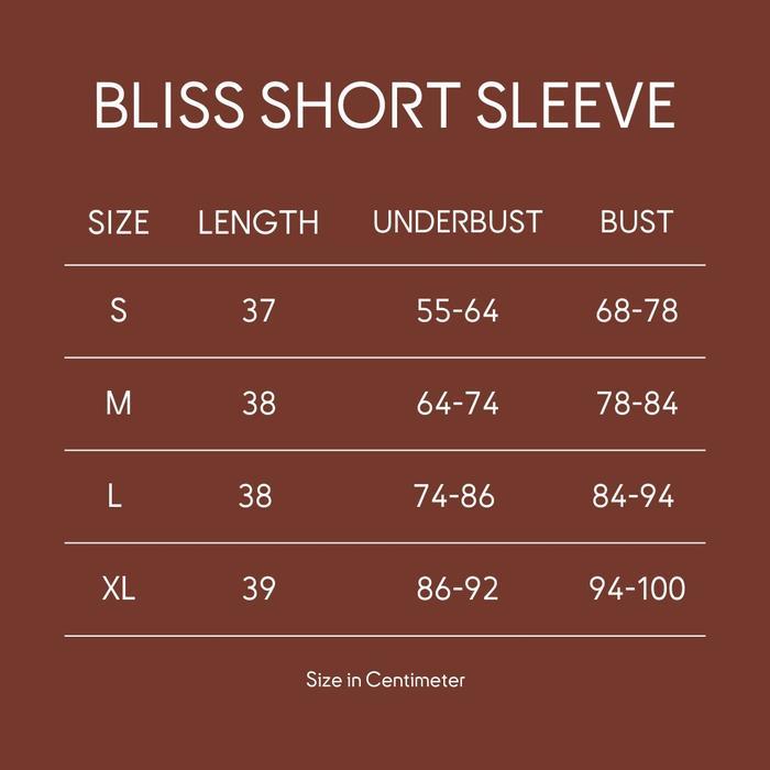 4f5y- Laurelton Bliss Short Sleeve T-Shirt - Single Strap Shoulder Baju Olahraga Yoga