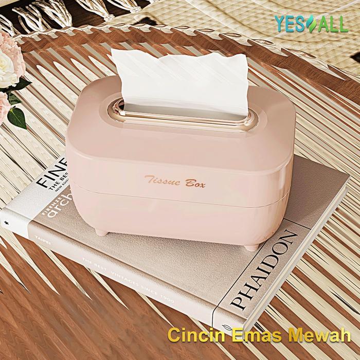 Yesall - Tempat Tisu Aesthetic - Kotak Tisu Estetik / Tempat Tisu Estetik Ruang Tamu / Wadah Tisu