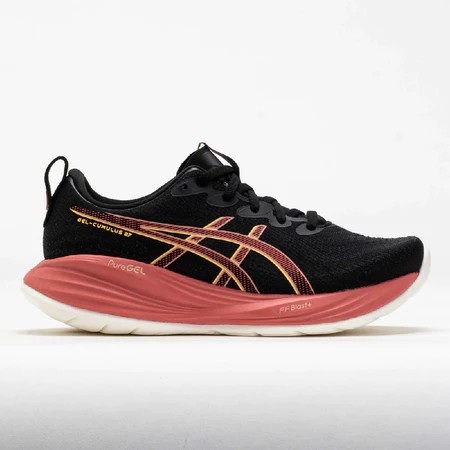 ASICS Gel Cumulus 27 Women Standard Black Orange Glow - Sepatu Lari Running Original