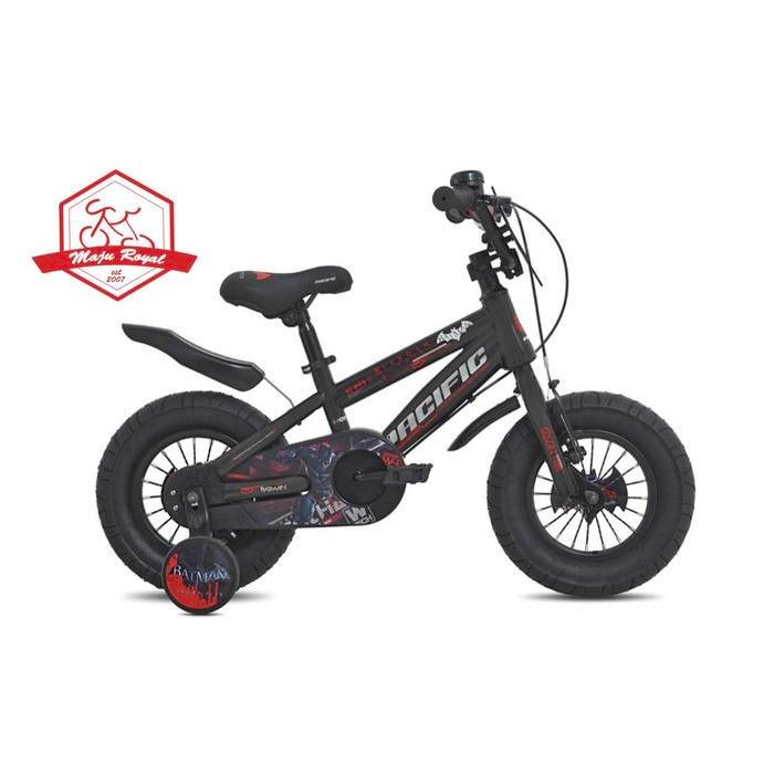 Ready Sepeda Anak Bmx Pacific Batman 12 Inch Hotshot 3.0 New Hitam Cowok