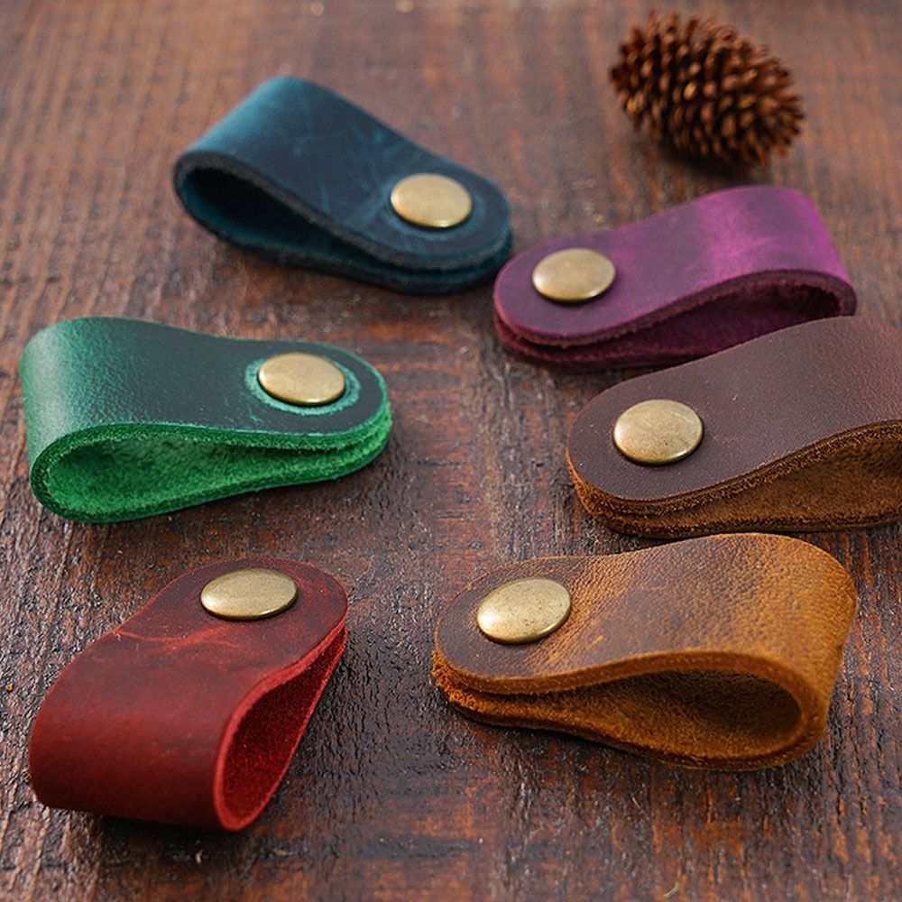 Leather Cable Winder Charger Cable Protector Mini Cord Organizer Cable Management Cord Organizer Des