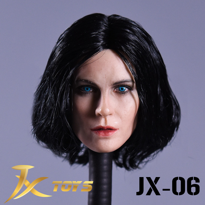 JXtoys-06 1/6 Scale Female Head Sculpt Vampire Kate Beckinsale Head Carving Model Fit 12'' Soldier A