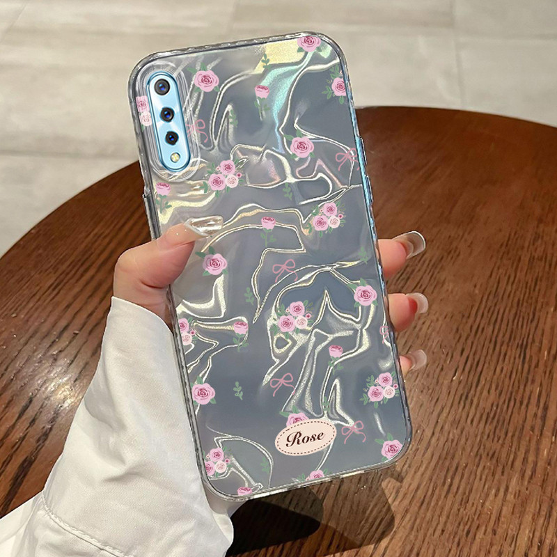 Casing Hp Untuk VIVO S1 VIVO S1 Pro Case Casing pola Bunga kecil Cesing HP Silikon Softcase transpar