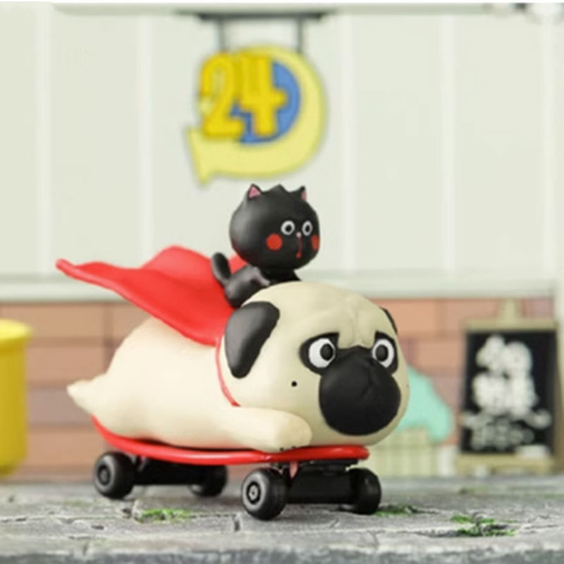 Long Live My Emperor Cat 4 Blind Box Toys Secret Pets Likes Sports Cat Model Lucky Mystery Box Model