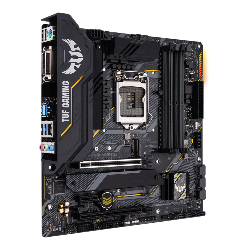 Used ASUS TUF GAMING B460M-PLUS motherboard supports LGA1200 Micro ATX gaming motherboard