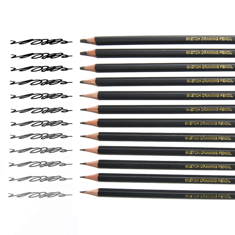 12PCS Professional Drawing Pencil Set, Sketch Professional School Art Supplies