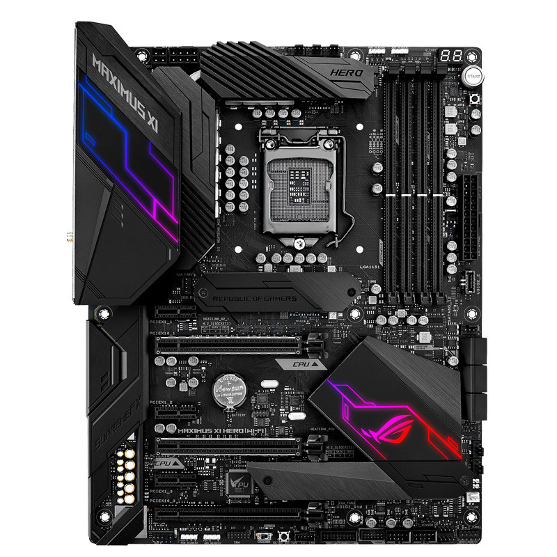 LGA 1151 Motherboard Asus ROG MAXIMUS XI HERO WI-FI Intel Z390 DDR4 64GB PCI-E 3.0 2×M.2 USB3.1 ATX 