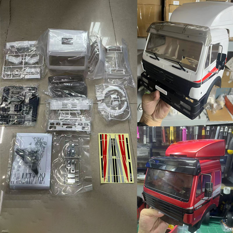 Plastic ABS Cab Body Shell for 1/14 Tamiya RC Truck Mercedes-Benz Actros AROCS 3363 1851 1838 1850