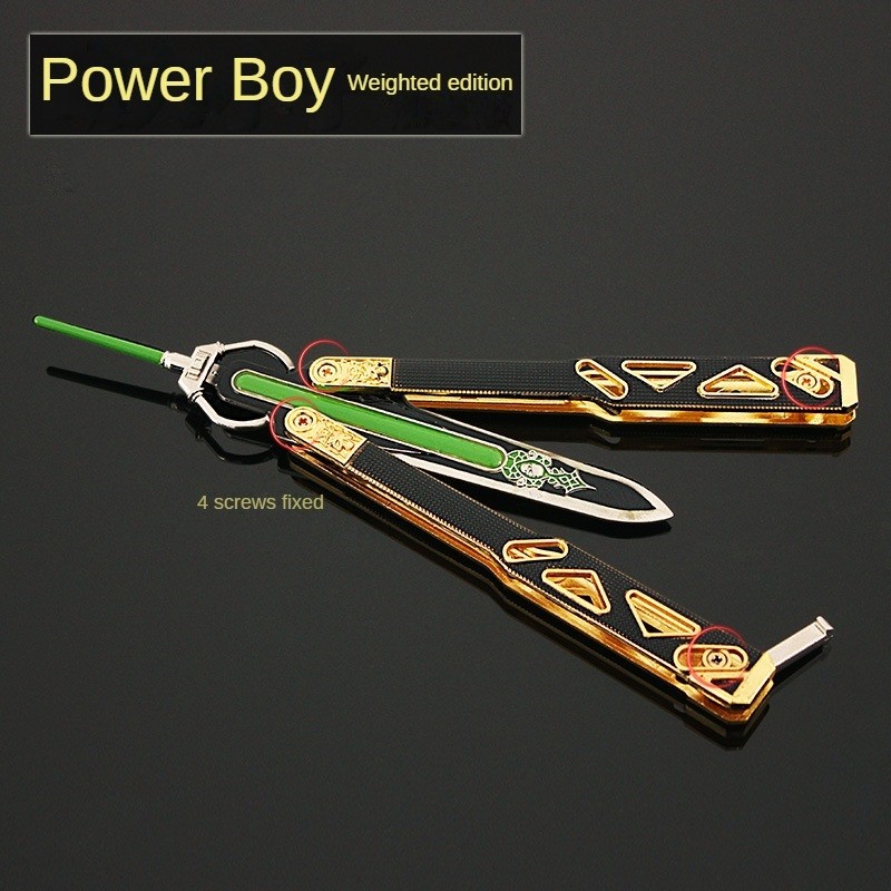 Apex Legends Game Peripheral Power Boy Butterfly Knife Metal Weapon Model Training Props Crafts Gift