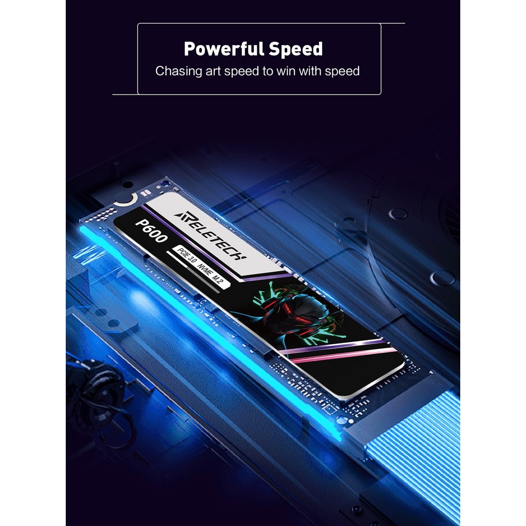 Reletech P600 M2 SSD NVMe 1TB 2TB 512G SSD M.2 2280 PCIe Gen3.0x4 Internal Solid State Drive Hard Di