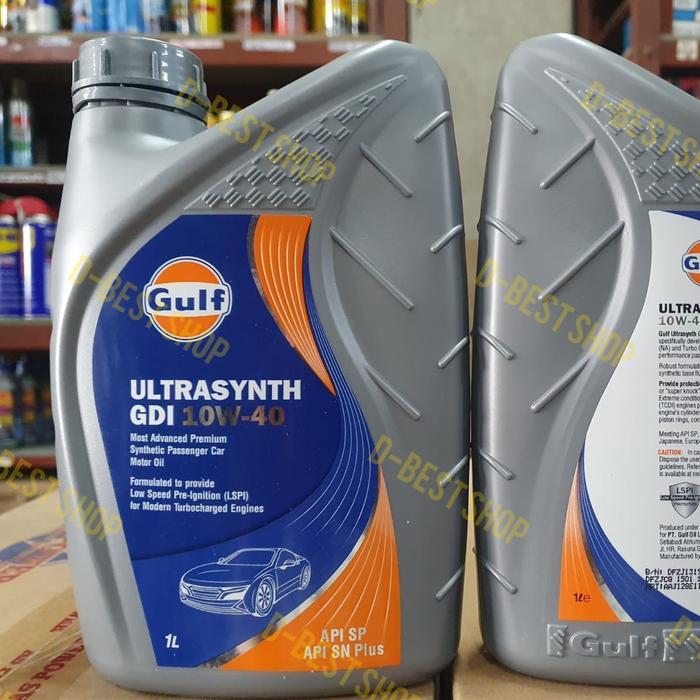 Oli Mobil bensin GULF 10w/40 - 1 liter