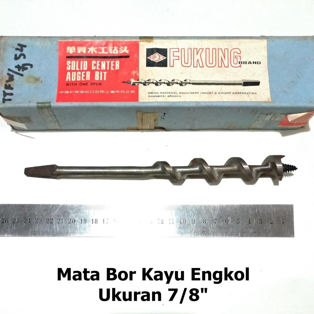 Mata Bor Kayu Engkol 7/8" Manual Fukung - Mata Bor Engkol 7/8 inch