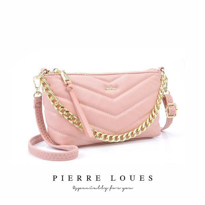 Tas Selempang Wanita Kulit Pu Pierre Loues Coral Bag