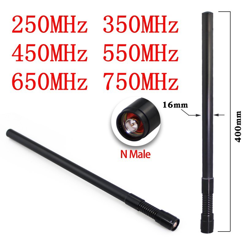 N spring-cushioned antenna 250MHz 350MHz 450MHz 550MHz 650MHz 750MHz Omnidirectional high-gain
