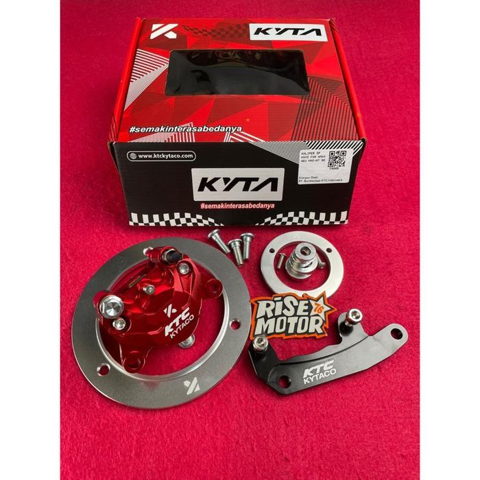 KALIPER KTC KYTACO 2 PISTON N NEW BELAKANG KN3 N7 MERAH