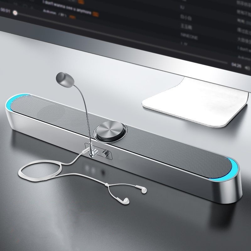 Soundbar Wired Wireless Bluetooth Surround Speaker USB Plug and Play Multi-Mode Playback Portable