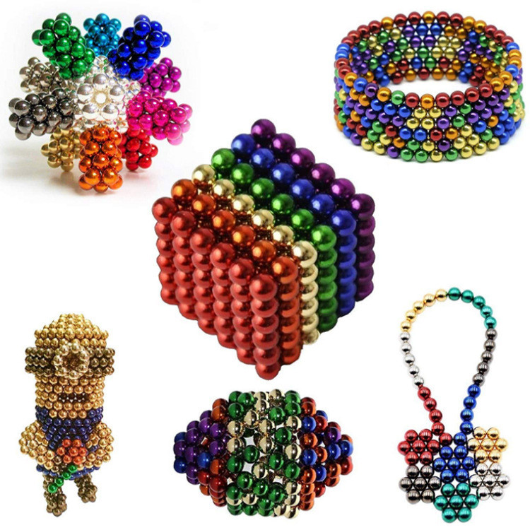 3mm 10Colorful Round Magnet Ball Beads Strong Neodymium Magnetic Hook Push Pin DIY building