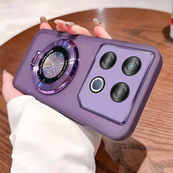 merdeka Case Silicon for INFINIX GT 20 PRO Magsafe Kombinasi Stand Holder Design Magsafe