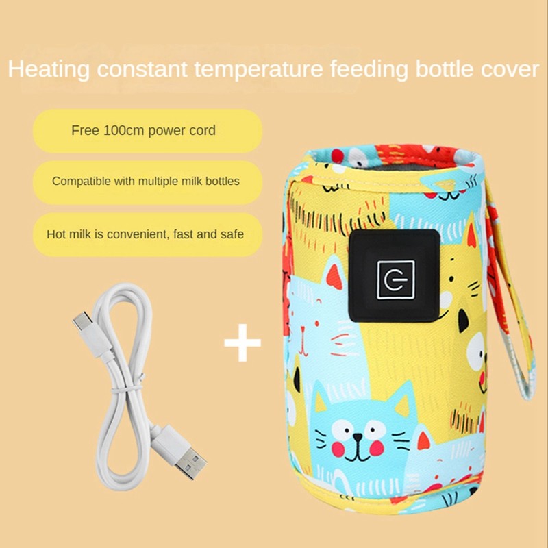 USB Milk Water Warmer Travel Stroller Insulated Bag Portable Baby Nursing Bottle Heater For Infant O