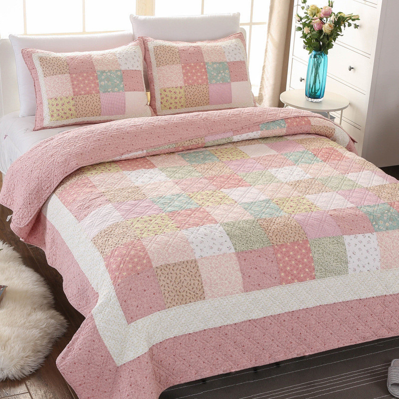 Geometric Plaid Bedspread Fashion Bedding Summer Quilt Comforter Quilted Blanket Sofa Bed Cover Soft