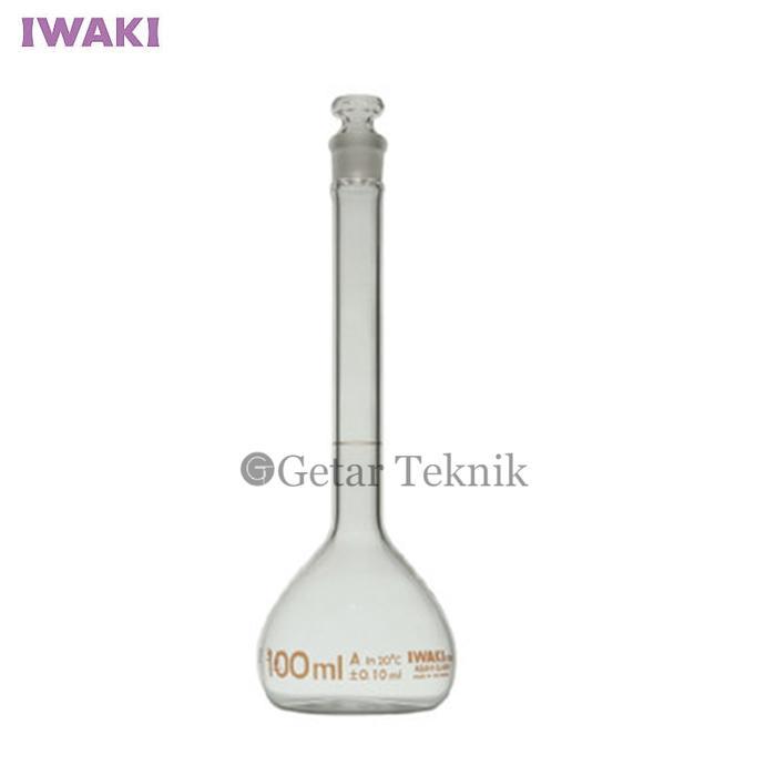 Iwaki 5640-50 Labu Ukur 50Ml Glass Stopper Volumetric Flask