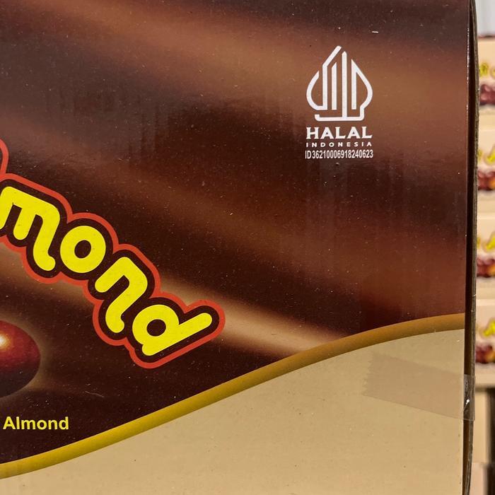 Dking Coklat Almond Isi 4 Toples Kacang Almond Utuh Lapis Coklat #Gratisongkir