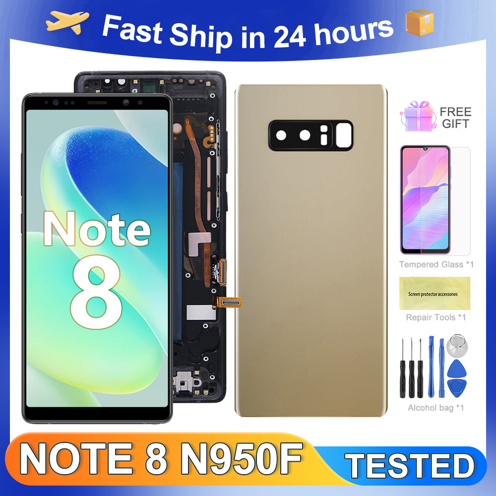 Tested Note 8 For Samsung For Note8 N950F N950U N950W N950Fd Lcd Display Touch Screen Digitizer