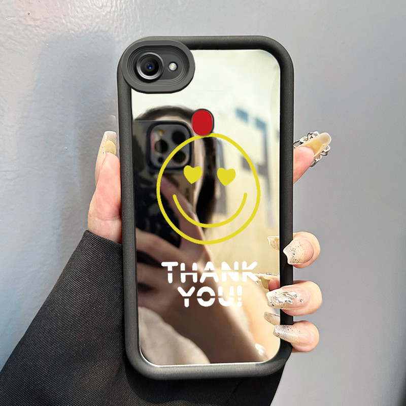 Casing Hp OPPO F5 F7 F5 Youth Case HP Casing pola Emoji tas Kartun Kasing cermin Cesing Silikon Soft