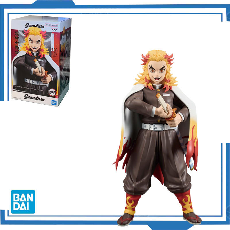 Bandai Original Banpresto Anime Demon Slayer Grandista Rengoku Kyojurou PVC Action Figure