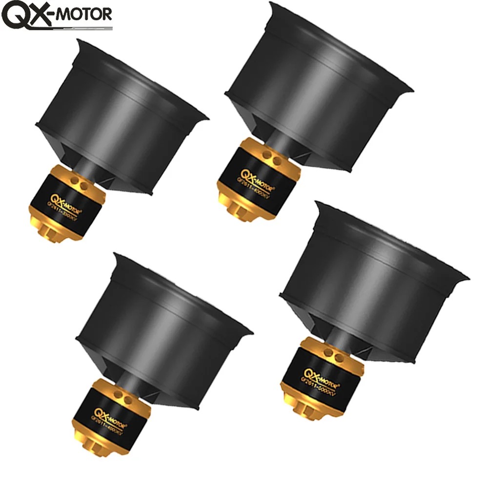QX-MOTOR 50mm EDF 12 blades Ducted Fan QF2611 3300KV 4000KV 4600KV 5000KV 3S 4S Brushless Motor For