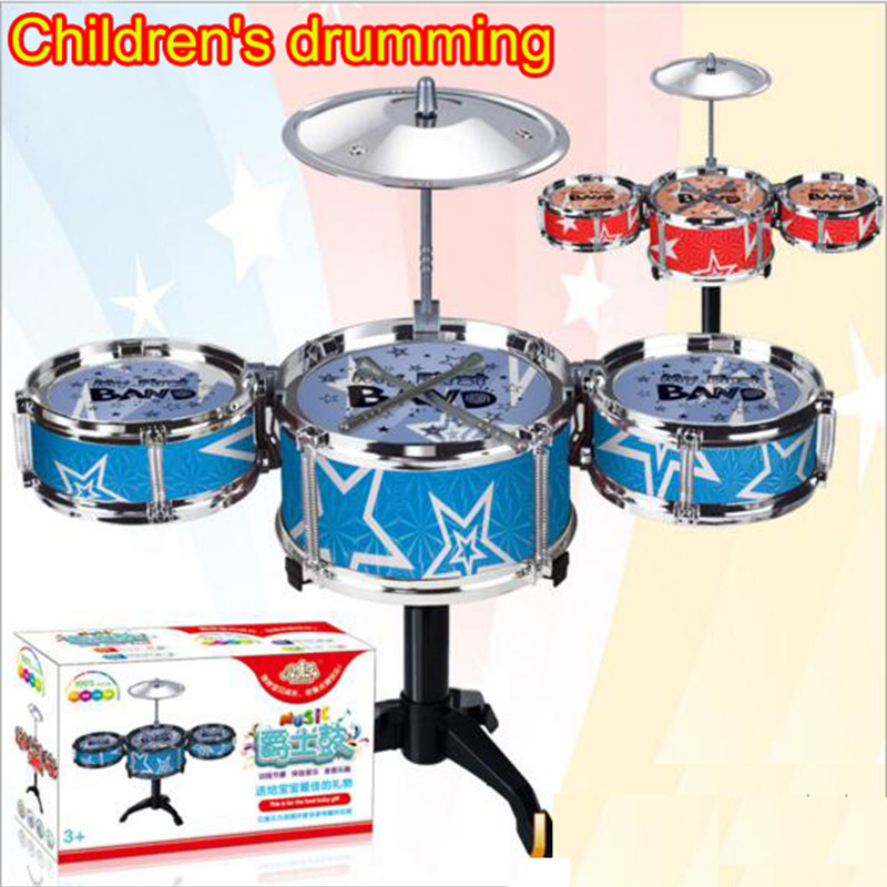 Children's Mini Jazz Band Drum Kit Set Educational Music Toy Practice Musical Instrument for Kids