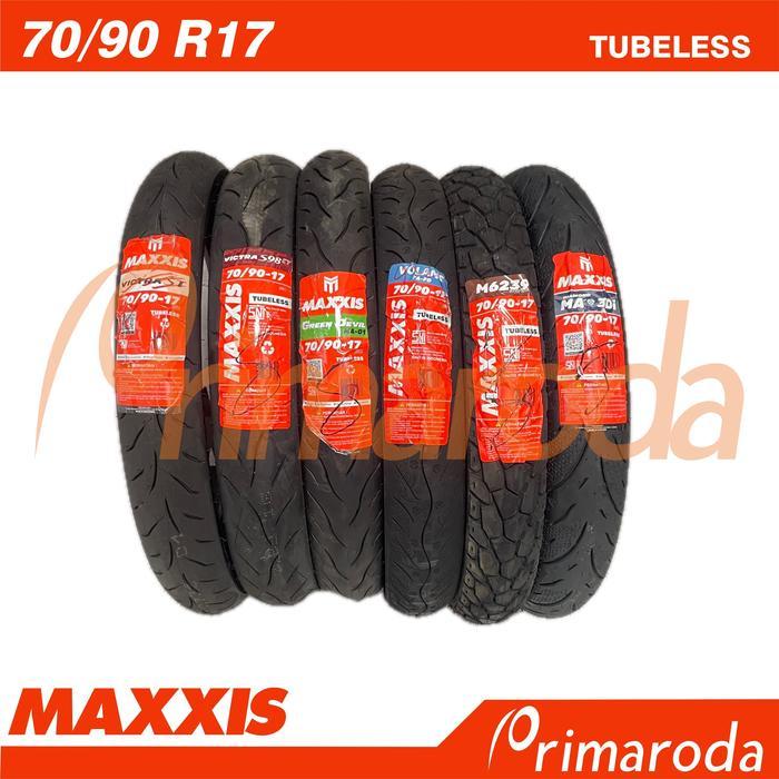 Ban Depan Motor Yamaha Jupiter MX 135 Tubeless Maxxis 70/90 Ring 17