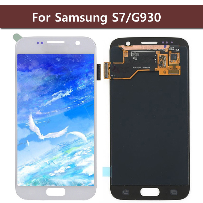 AMOLED LCD For Samsung Galaxy s7 Screen G930 G930F SM-G930F LCD Display Touch Screen Digitizer