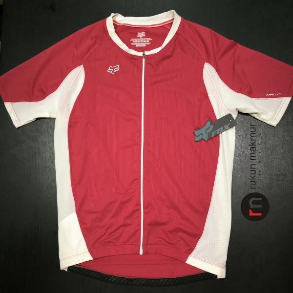 Ready Original Fox Head Aircool Race Mtb Racing Cycling Jersey With Zipper And 3 Back Pocket - Baju