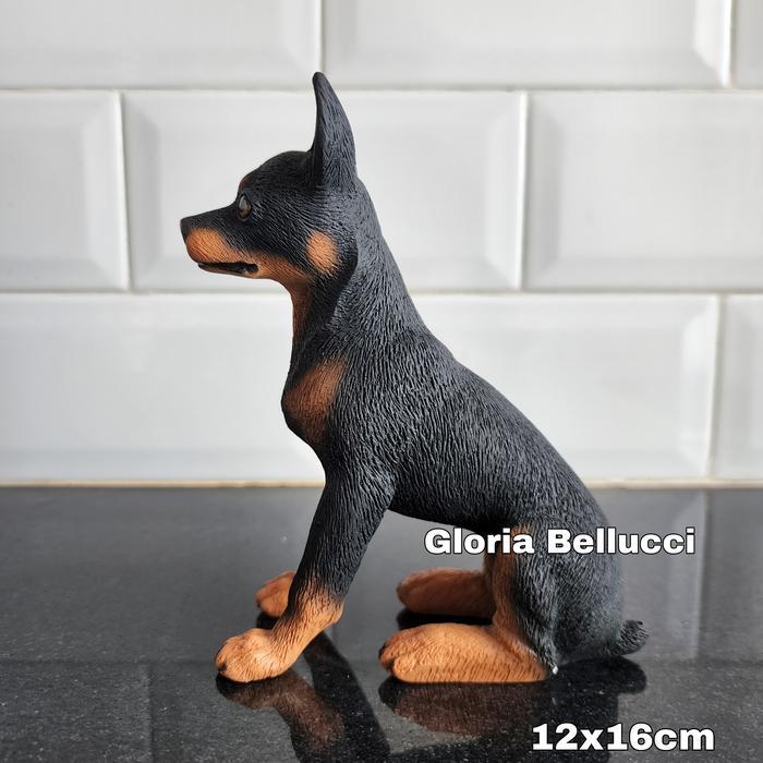 PATUNG PAJANGAN MINIATUR ANJING MINIPINCHER