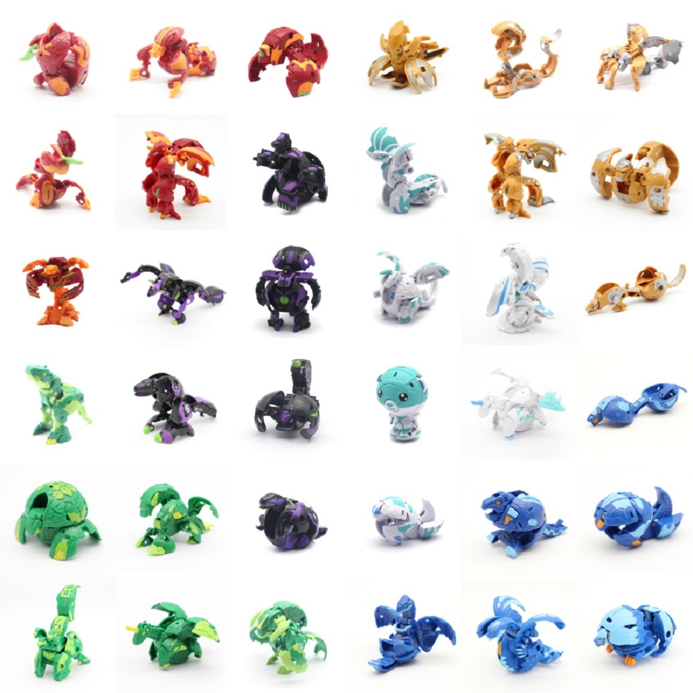 6/8/10/12/14PCS Flame Unicorn BAKUGANES Transformations Beyblade Fusion with Monster Ball Gyro Athle