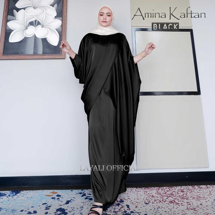 Layali - Amina Dress Silky Kaftan Kondangan By Layali