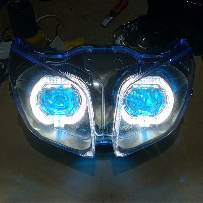 Biled projie Jupiter z Robot/salib Reflektor Lampu Depan Yamaha Jupiter Z Robot Custom Projie Biled
