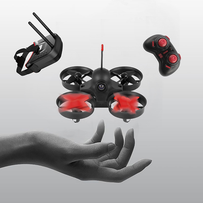 PokeFPV RTF Micro FPV RC Racing Drone Quadcopter With LS-VR009 MINI FPV Goggles VR Headset 1000TVL 4