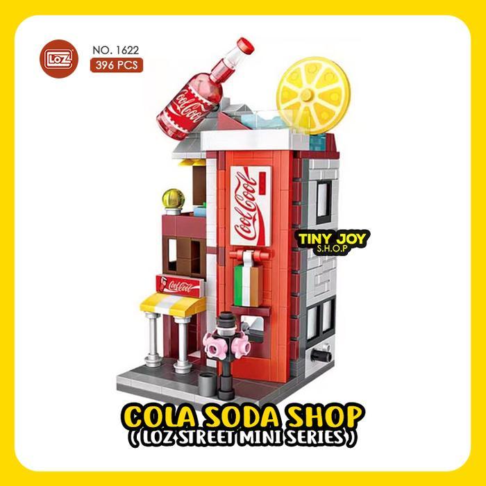 Loz Street Mini (Cola Soda Shop) 1622 Toko Minuman Building Block Bricks Diy Puzzle Mainan Edukasi