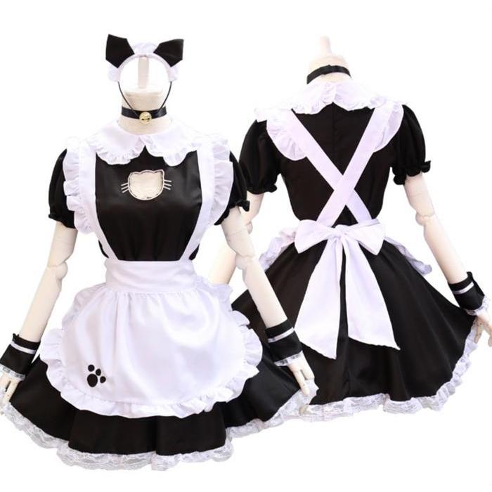 CC-23 MAID NEKO COSPLAY COSTUME PELAYAN KUCING LOLITA KOSTUM WANITA IM