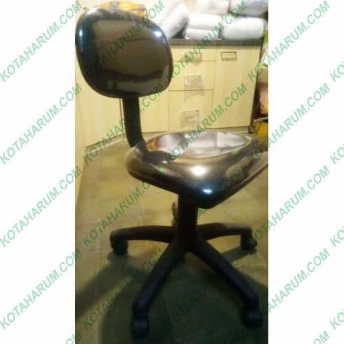 kursi kantor belajar kerja putar roda naik turun hitam bandung murah