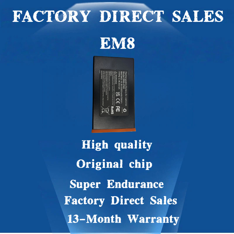New EM8 Battery for Power Mag 5000mAh Rechargeable Lithium Moultrie Camera Battery Moultrie Edge,