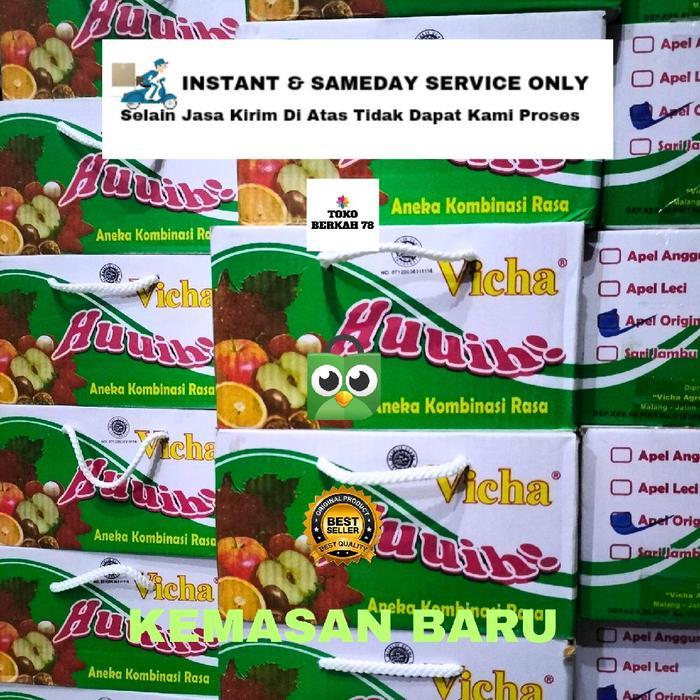 rxi7- Minuman Sari Buah Apel Asli Malang Vicha Huuih ! ( Karton )