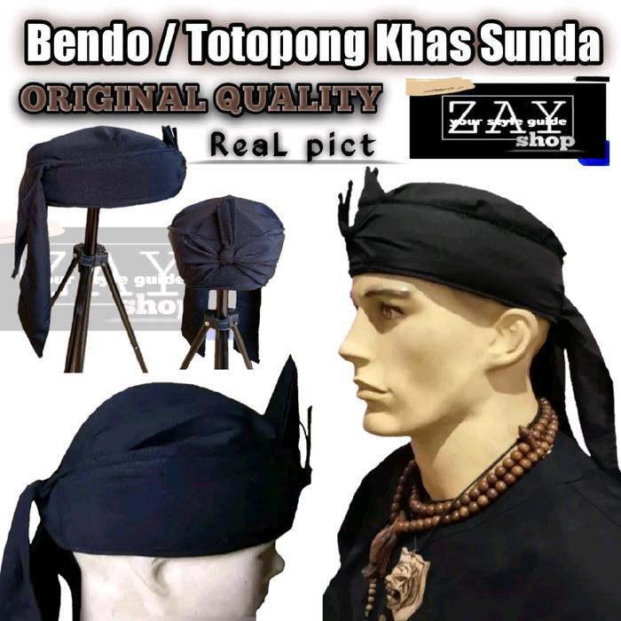 l419- Totopong Bendo Khas Sunda Jawa Barat Original Quality Polos Elegan